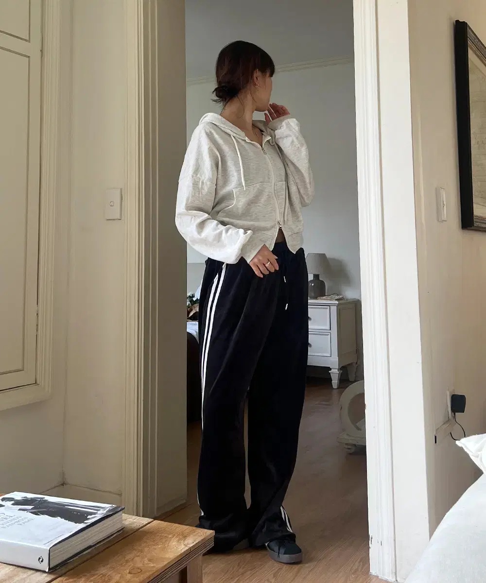 (남여공용)벨벳 보아털 두줄 밴딩팬츠 M-XL