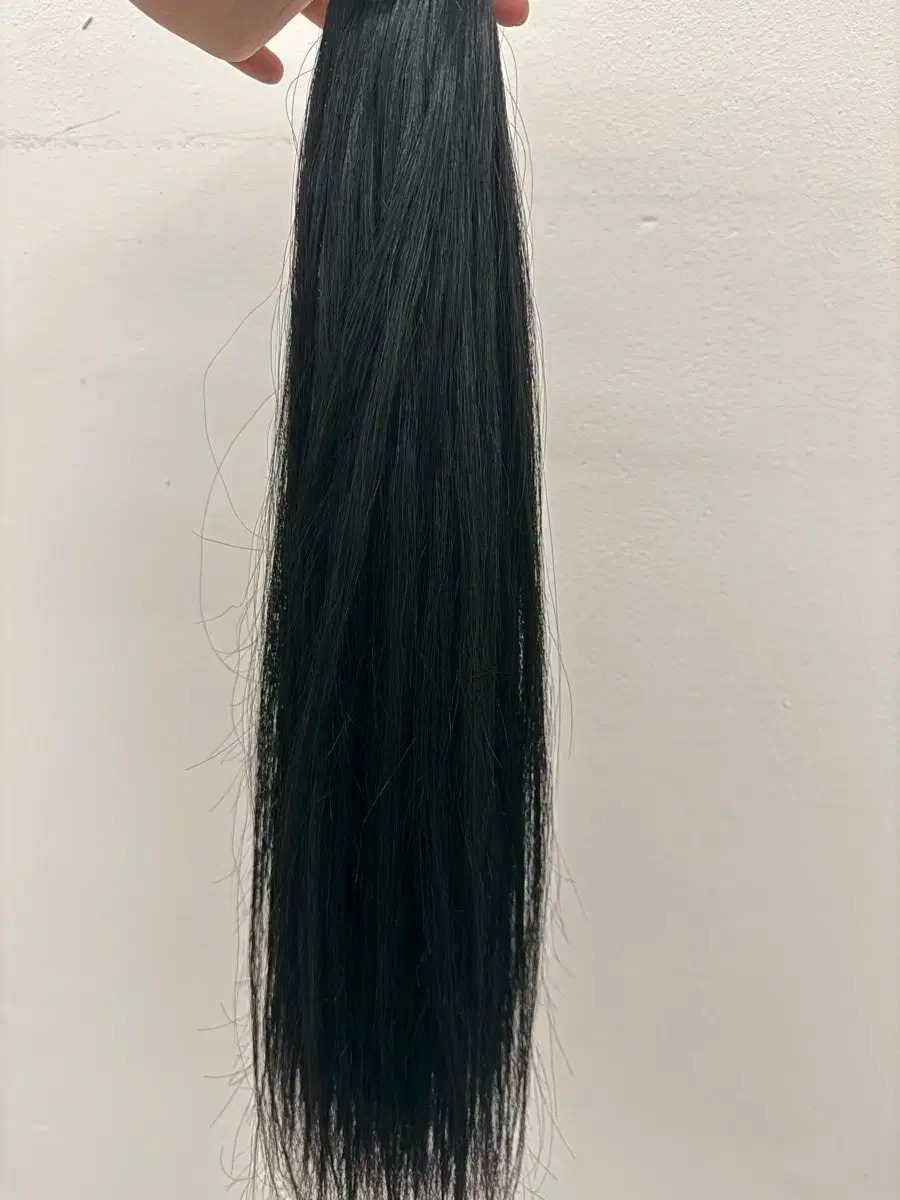 땋기붙임머리가발 18인치