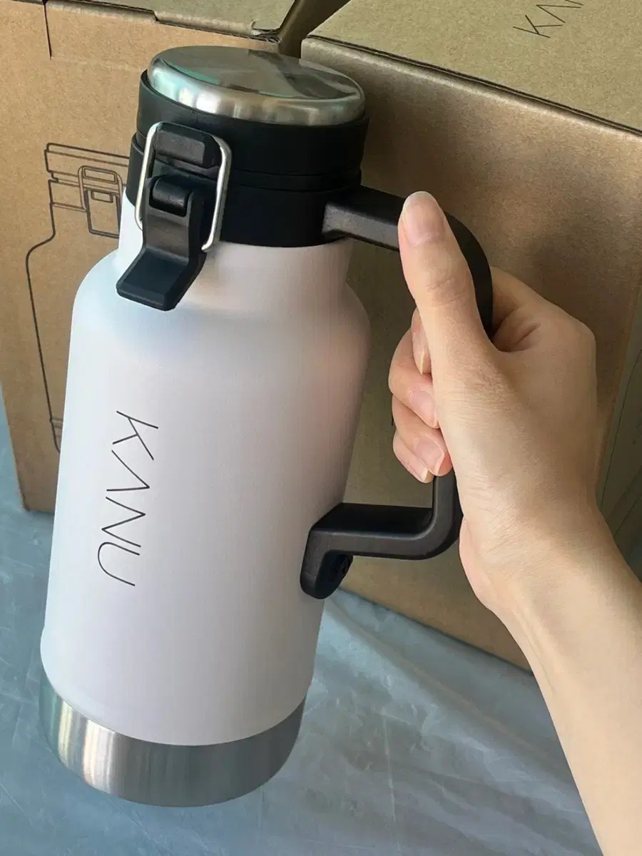 (새상품) 카누 그라울러 화이트 1.1L